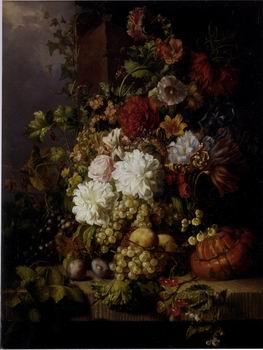  Floral, beautiful classical still life of flowers.107